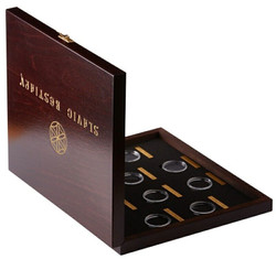 1x SLAVIC BESTIARY Serie 2 Oz Display WOODEN BOX 8 Coins Holder.