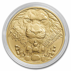 2023 1/4 Oz GOLD $10 Niue CZECH LION BU Coin.