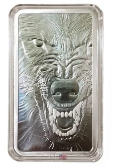 10 Oz Silver Pamp Suisse WOLF Bar.