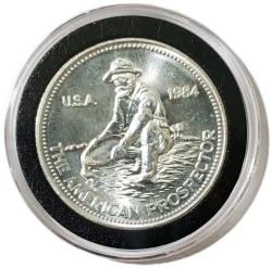 1984 1 Oz Silver ENGELHARD Vintage Coin.