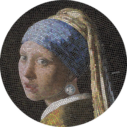 2019 3 Oz Silver $20 Palau GIRL PEARL EARRING Vermeer Great Micromosaic Passion Coin.