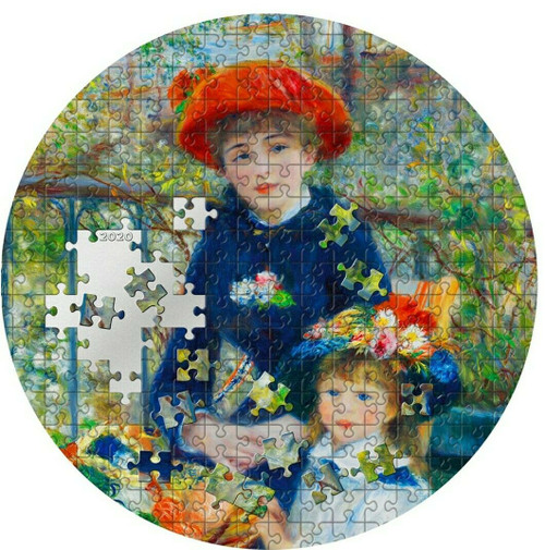 2020 3 Oz Silver $20 Palau TWO SISTERS Renoir Micropuzzle Treasures Coin.