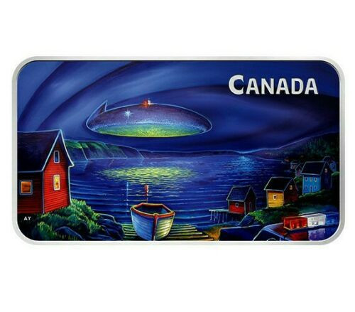 2020 1 Oz Silver $20 Canada THE CLARENVILLE UFO INCIDENT Unexplained Phenomena Coin.