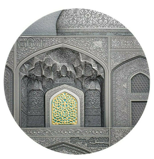 2020 2 Oz Silver $10 Palau Tiffany Art SAFAVID Antique Finish Coin.