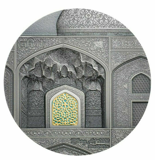 2020 2 Oz Silver $10 Palau TIFFANY ART SAFAVID MS70 First Day Of Issue Coin.