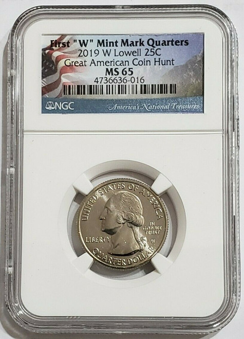 2019-W 25C LOWELL NGC MS65 Coin.