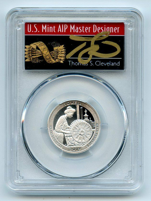 2019-S 25 Cents Silver LOWELL PCGS PR70DCAM FDOI Thomas Cleveland Arrows Quarter.