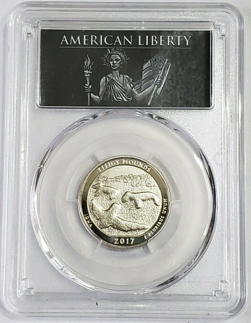 2017-S 25C EFFIGY MOUNDS NP Enhanced Unc Set SP70 FDOI Denver ANA Nickel Coin.