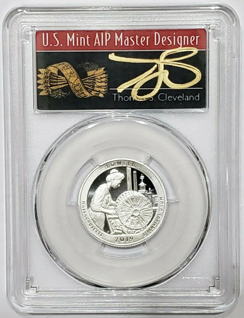 2019-S 25C LOWELL NP PR70DCAM FDOI Thomas Cleveland Arrows Silver Coin.