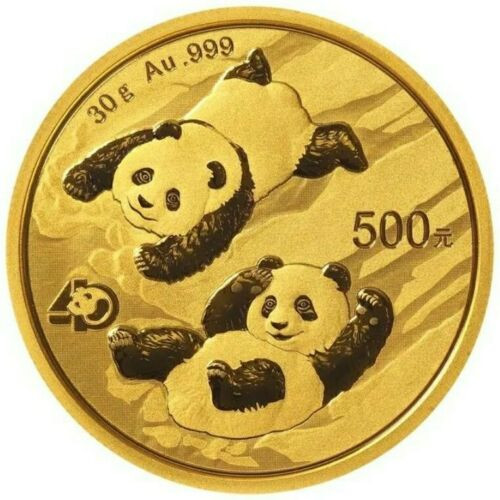2022 30 Grams GOLD ¥500 Chinese PANDA BU Coin.