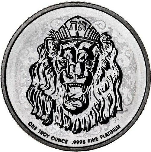 2022 1 Oz PLATINUM$250 Niue Reverse Proof ROARING LION Coin.