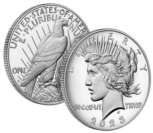 2023-S $1 PEACE DOLLAR Silver Proof Coin.