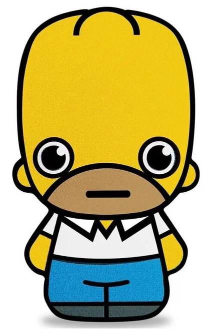2022 1 Oz Silver $1 Tuvalu MINI HOMER SIMPSON Proof Coin.