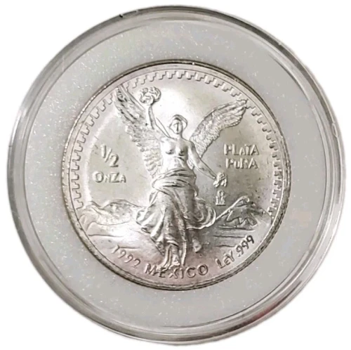 1992 1/2 Oz Silver MEXICAN LIBERTAD BU Coin.