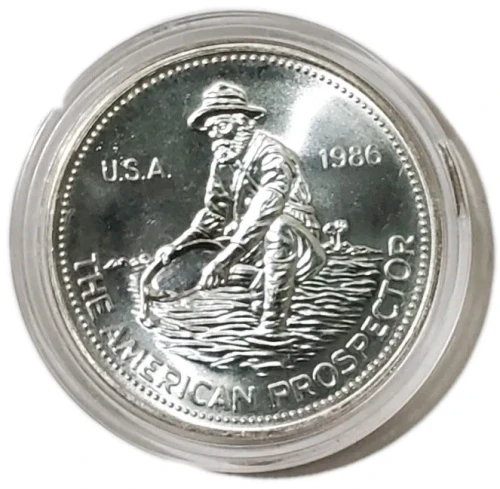 1986 1 Oz Silver ENGELHARD Vintage Coin.