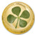 2021 1 Gram PROOF GOLD $1 Palau FOUR LEAF CLOVER Ounce Of Luck Coin.