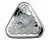 2020 1 Oz Proof Silver Australia Shipwrecks Series VERGULDE DRAECK Triangular Coin.