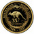2021 1/4 Oz PROOF GOLD $25 Australia 35th Anniversary KANGAROO NUGGET PR70DCAM Gold Shield Coin.