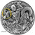 2021 2 Oz Silver $5 Niue Kills The Dragon Kings Son NE ZHA Antique Finish Coin.