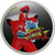 2021 1 Oz Silver 50 Cents Fiji 30TH ANNIV STREET FIGHTER II M BISON Colored Coin.