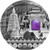 2020 2 Oz Silver $2 Niue Imperial Art INDIA Antique Coin WITH CITRINE Crystal Insert.
