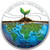 2022 $1 Fiji EARTH Colored 1 Oz Silver Coin.