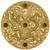 2023 $5 Niue CHINESE DRAGON ART Gilded 2 Oz Silver Coin.