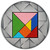 2023 $5 Niue TANGRAM PUZZLE Antique Finish 2 Oz Silver Coin.