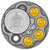 2023 $5 Niue The Gangsters JOHN DILLINGER Antique Finish Gilded 2 Oz Silver Coin.