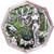 2023 2 Oz Silver 10 Mark WITCHCRAFT: SEERESS High Relief Antiqued Colored Coin.