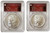 2023-S $1 MORGAN N PEACE DOLLAR PCGS MS70 FDOI Susanna Blunt Signature Coins Silver Set.