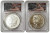 2023-P $1 MORGAN N PEACE DOLLAR PCGS MS70 FDOI Paul Balan Signature Silver Coins Set.