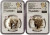 2023-S $1 Reverse Proof MORGAN N PEACE DOLLAR NGC PF70 First Day Of Issue Congratulations Label White Slab Silver Coins Set.