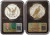 2023-S $1 Reverse Proof MORGAN N PEACE DOLLAR NGC PF70 First Day Of Issue Black Slab Silver Coins Set.