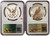 2023-S $1 Reverse Proof MORGAN N PEACE DOLLAR NGC PF70 First Day Baltimore Yellow Label Silver Coins Set.