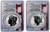 2023-S Reverse Proof MORGAN N PEACE DOLLAR NGC PF70 FDOI Golden Gate Label Silver Coins Set.