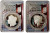 2023-S $1 MORGAN N PEACE DOLLAR PCGS PR70DCAM FDOI Ana Pittsburgh San Francisco Golden Gate Label Silver Proof Coins Set.