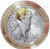 2020 2 Oz Silver $5 Niue Wildlife In The Moonlight GRAY WOLF Antique Finish Coin.