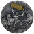 2021 2 Oz Silver $5 Niue Twelve Labours Of Hercules AEGEAN STABLES PCGS MS70 Antique Finish Coin.