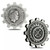 2020 2 x 1 Oz Silver Tuvalu INDUSTRY IN MOTION Gear Shaped Coin Set.