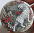 2022 2 Oz Silver $2 Tuvalu WHITE TIGER Rimless Antique Finish Coin.