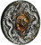 2021 2 Oz Silver $2 Tuvalu DOUBLE DRAGON N YIN YANG KOI FISH High Relief Antique Finish Coin.