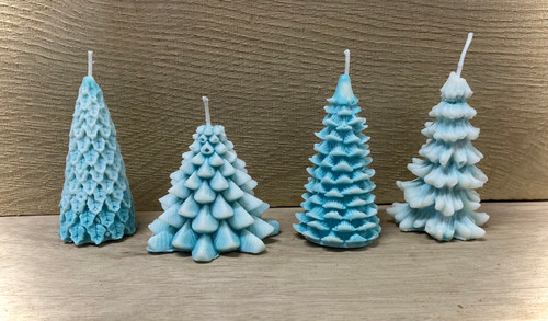 Winter Forest Holiday Candles  Four Pack