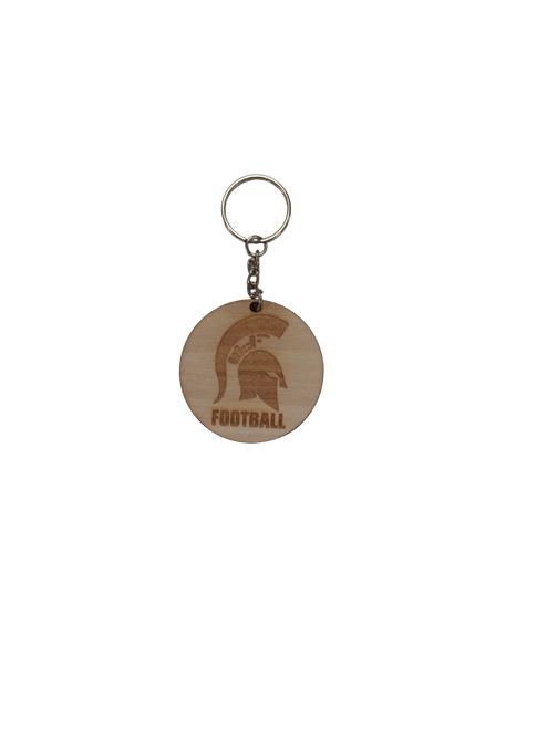 Personalized 2-Inch Birch Wood Keychain – Laser Engraved