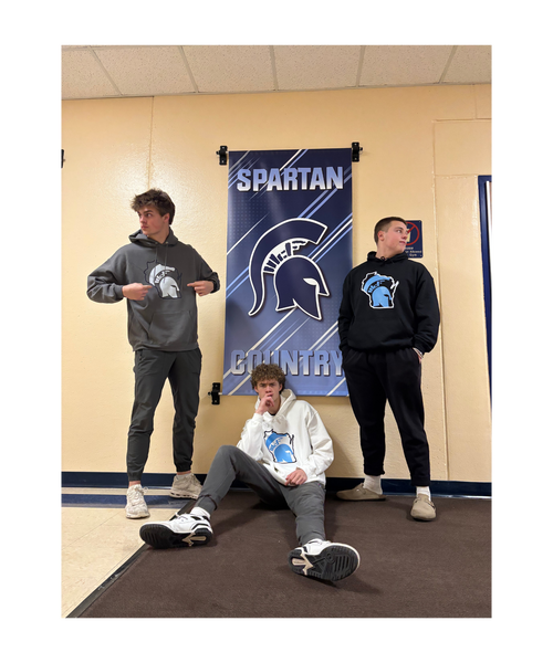 Wisconsin Spartan Outline Hoodie