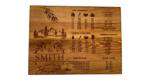 Custom Laser Burned Cutting Board 