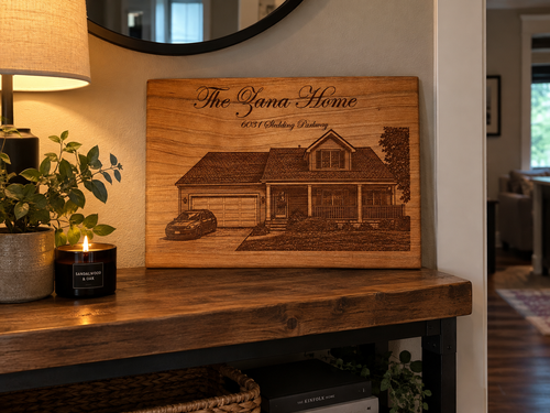 Custom Designed Laser Engraved Key Holder
