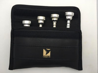 Quad Trumpet Mouthpiece Pouch in Leather