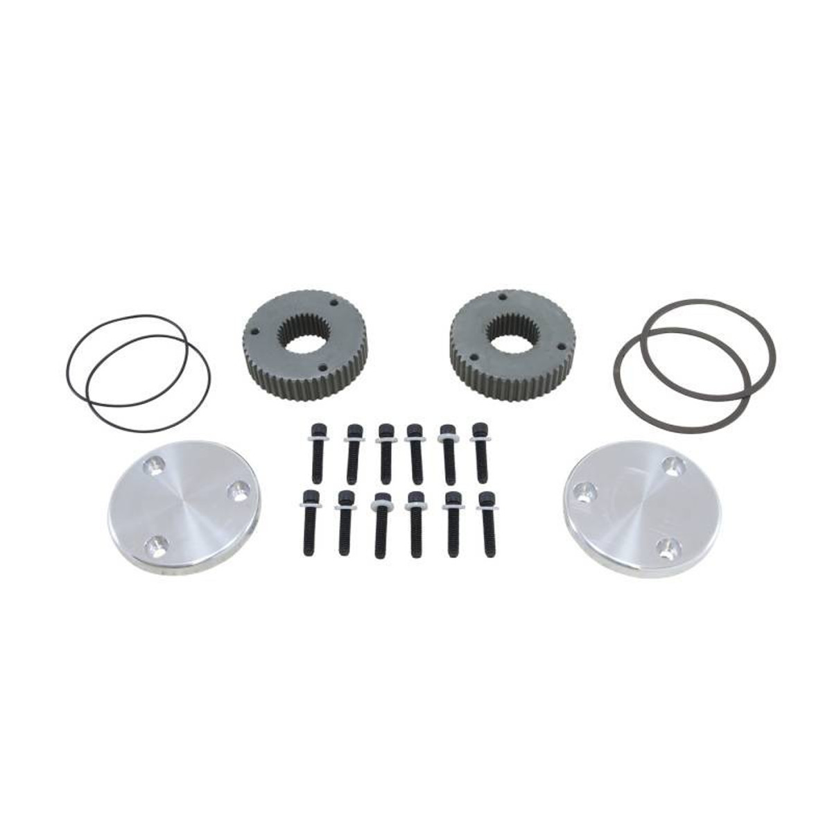Yukon Gear & Axle Yukon Hardcore Drive Flange Kit For Dana 60 30 Spline Outer Stubs Yukon Engraved Caps YHC50003 