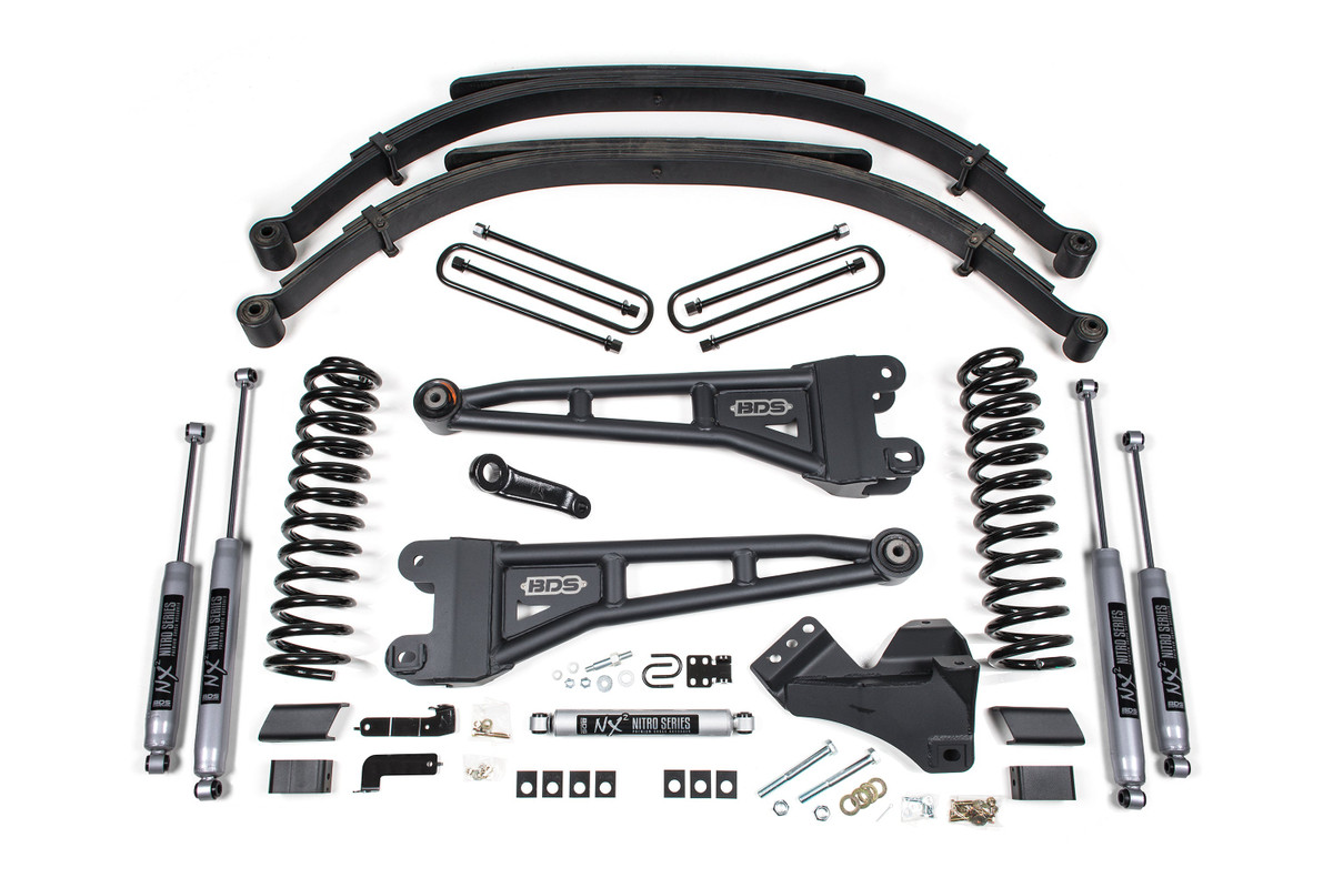 BDS - 5 Inch Lift Kit W/ Radius Arm - Rear Leaf Spring Kit - 2023-2024 Ford F250/F350 4WD 2208H